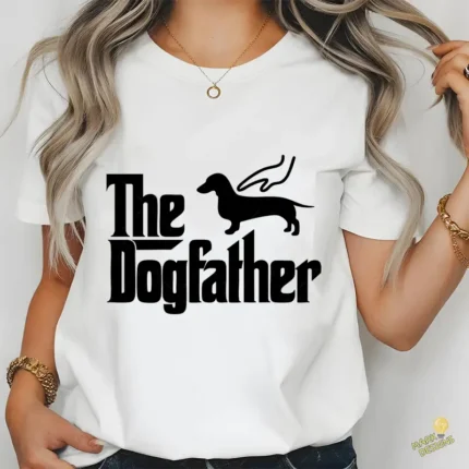 Vector The Dogfather Perro Salchicha Parodia El Padrino para Sublimar