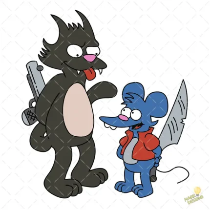 Vector Tomy y Daly Dibujos Animados Clásicos para Sublimación