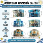 Pack 6 Plantillas para Tazas Selección Uruguaya Sublimación png