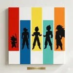 Vector Anime Goku Evolución Bloques Color Pack Digital Sublimación