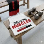 Vector Fitness Installing Muscles Gym para Sublimación - Image 3