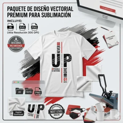 Vector Fitness Never Give Up Stay Strong Para Sublimación