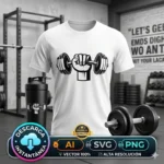 Vector Fitness Puño Mancuerna Gym Pack Digital de Sublimación