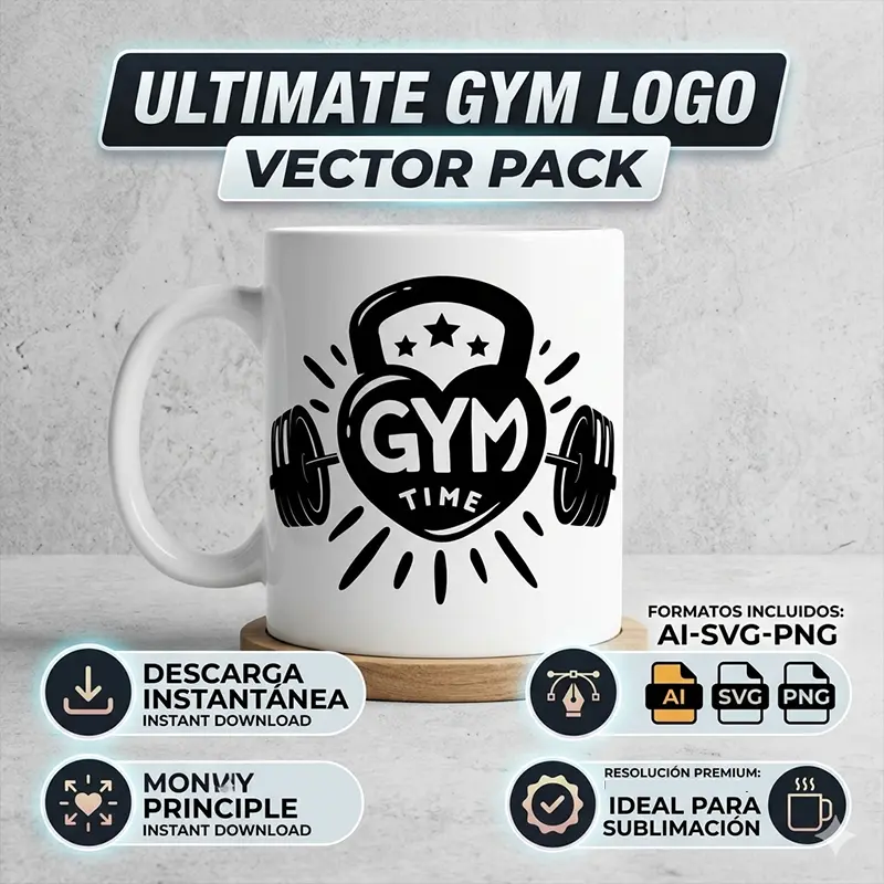 Vector Fitness Ultimate Gym Logo Pack Digital para Sublimación Vector Fitness Ultimate Gym Logo Pack Digital para Sublimación