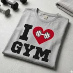 Vector Free Fitness I Love Gym Corazón Pack Digital para Sublimación