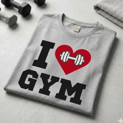 Vector Free Fitness I Love Gym Corazón Pack Digital para Sublimación