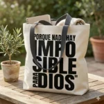 Vector Gratis Frase Cristiana Porque Nada Hay Imposible Para Dios