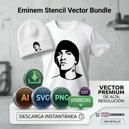 Vector Gratis Stencil Premium Eminem Rap Hip Hop