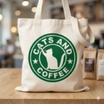 Vector Logo Premium Cats and Coffee Starbucks