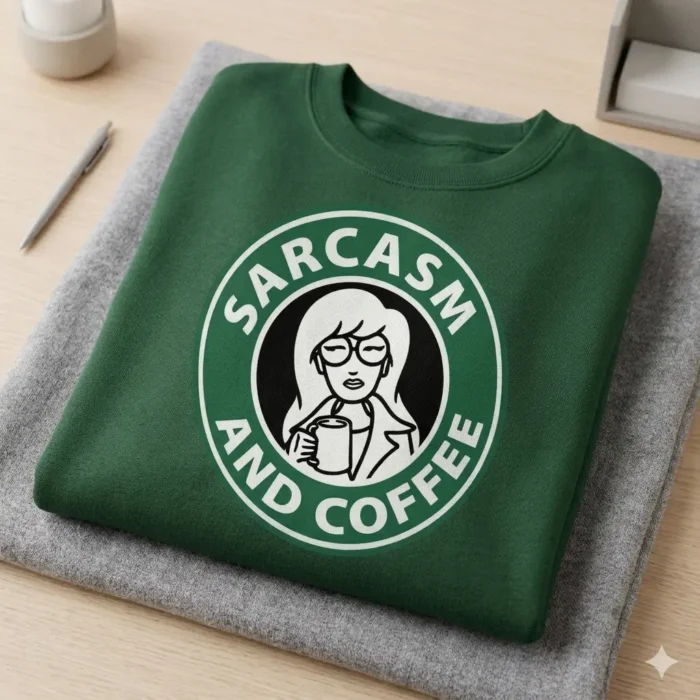 Vector Logo Premium Daria Sarcasm and Coffee Starbucks