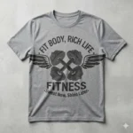 Vector Logo Premium Fitness Fit Body Rich Life