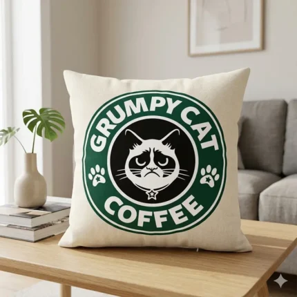 Vector Logo Premium Grumpy Cat Coffee Starbucks