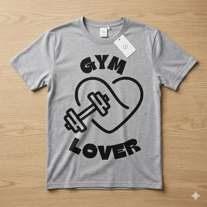 Vector Logo Premium Gym Lover Mancuerna Corazón - Image 3