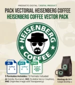 Vector Logo Premium Heisenberg Coffee Starbucks