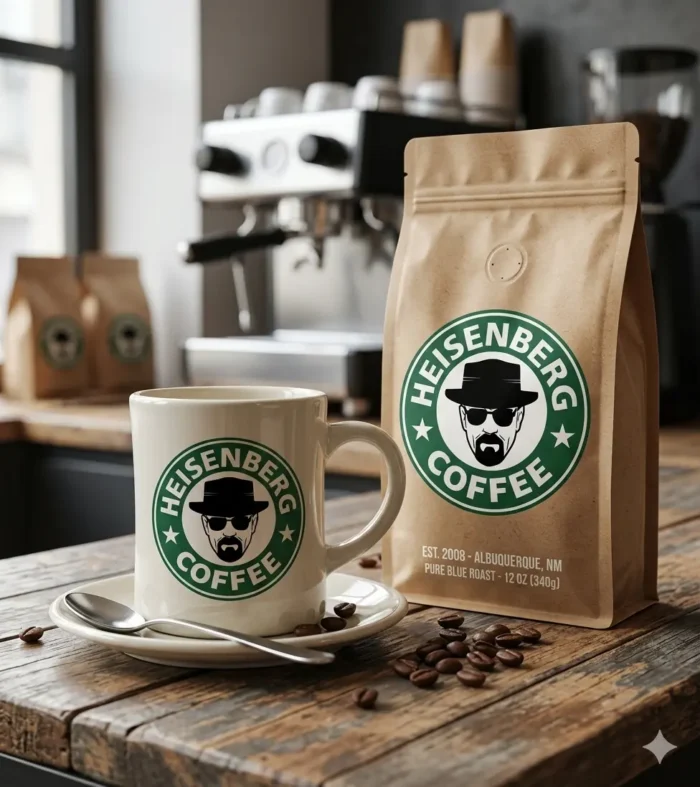 Vector Logo Premium Heisenberg Coffee Starbucks