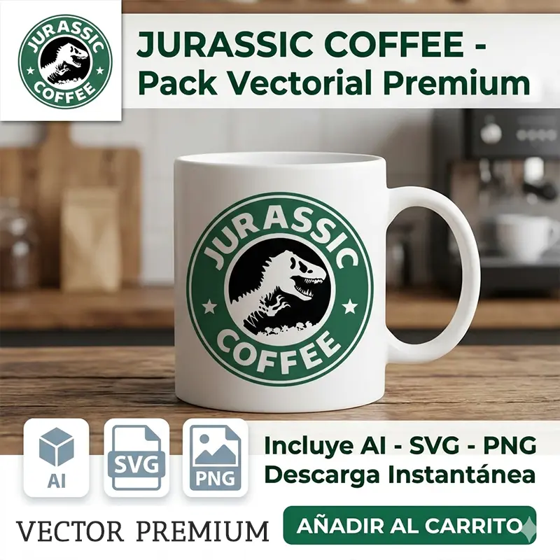 Vector Logo Premium Jurassic Coffee Starbucks Vector Logo Premium Jurassic Coffee Starbucks