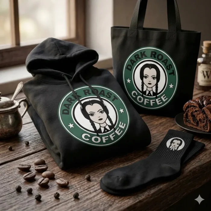 Vector Logo Premium Merlina Dark Roast Coffee Starbucks