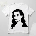 Vector Logo Rostro Katy Perry Vintage para Sublimación