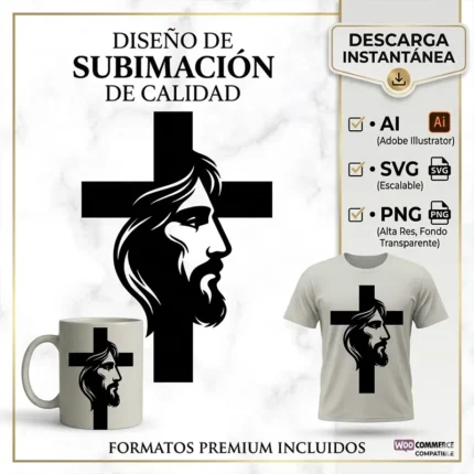 Vector Stencil Premium Jesucristo Cruz Pack Cristiano