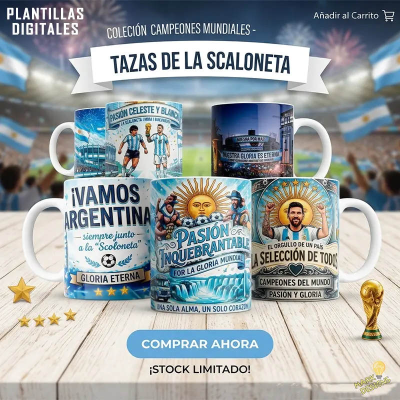 pack-6-plantillas-tazas-seleccion-argentina-scaloneta-png Pack 6 Plantillas para Tazas Selección Argentina - La Scaloneta Png
