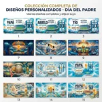 plantillas tazas dia del padre argentino mundialista png