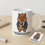 Administrando con Integridad, Sirviendo con Fidelidad – Vector Cristiano Capibara Administrador para Sublimar
