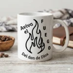 Aviva el Fuego del Don de Dios – Vector Cristiano con Llama para Sublimar