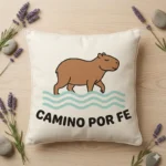 Camino por Fe – Vector Cristiano Capibara para Sublimar