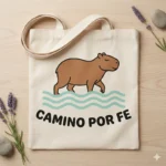 Camino por Fe – Vector Cristiano Capibara para Sublimar