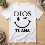 Dios te Ama – Vector Cristiano con Carita Feliz para Sublimar