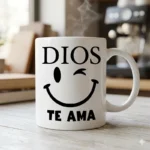 Dios te Ama – Vector Cristiano con Carita Feliz para Sublimar