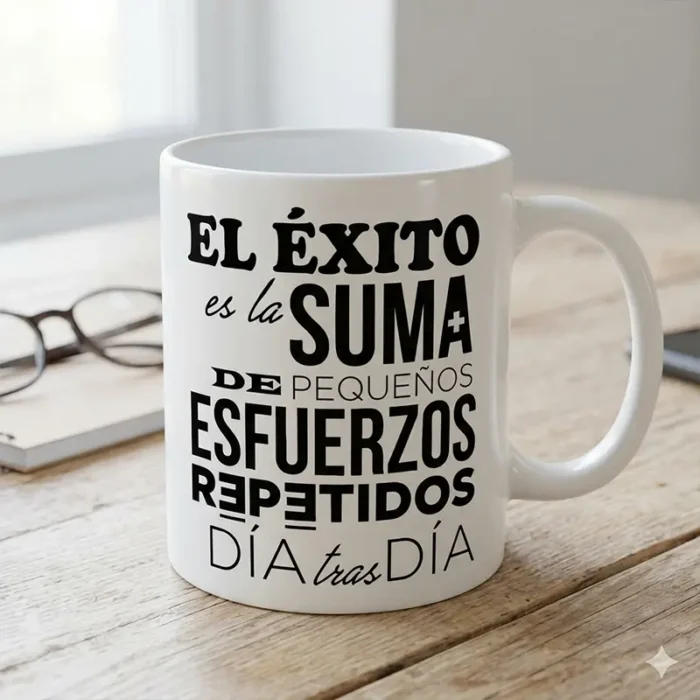 El Éxito es la Suma de Pequeños Esfuerzos – Frase Motivacional para Sublimar