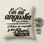 En mi Angustia Oré al Señor – Vector Cristiano Salmos 118.5 para Sublimar