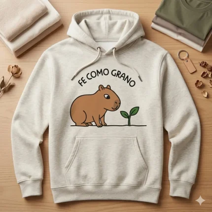 Fe como Grano – Vector Cristiano Gratis Capibara para Sublimar