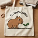 Fe como Grano – Vector Cristiano Gratis Capibara para Sublimar