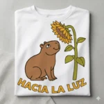 Hacia la Luz – Vector Cristiano Capibara para Sublimar