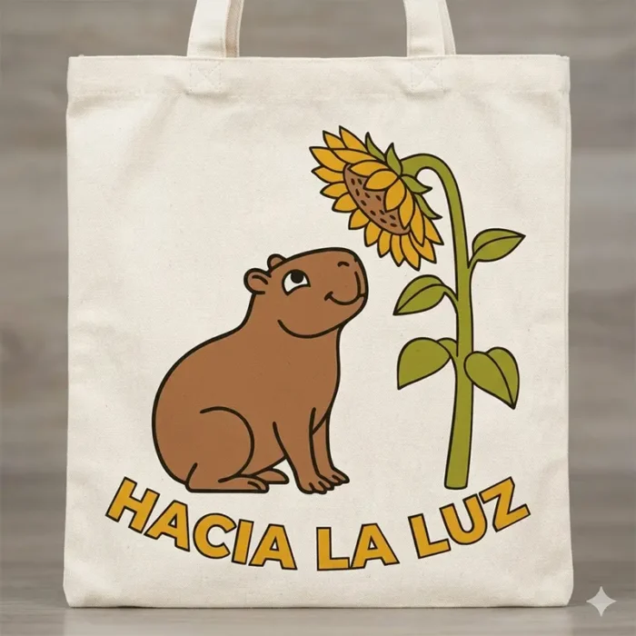 Hacia la Luz – Vector Cristiano Capibara para Sublimar