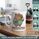 Hermoseando Sonrisas con un Corazón Alegre – Vector Cristiano Capibara Dentista para Sublimar