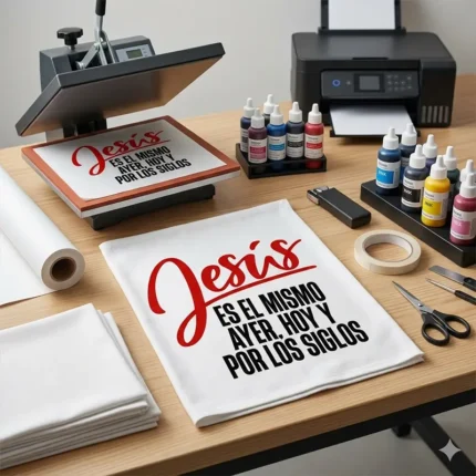 Jesús es el Mismo Ayer, Hoy y Por los Siglos – Vector Cristiano para Sublimar