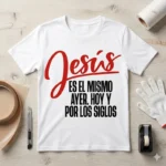 Jesús es el Mismo Ayer, Hoy y Por los Siglos – Vector Cristiano para Sublimar