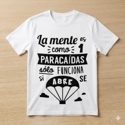 La Mente es como un Paracaídas Solo Funciona si se Abre – Frase Motivacional para Sublimar