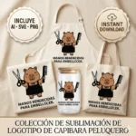 Manos Bendecidas para Embellecer – Vector Cristiano Capibara Peluquero/a para Sublimar