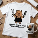 Manos Bendecidas para Embellecer – Vector Cristiano Capibara Peluquero/a para Sublimar