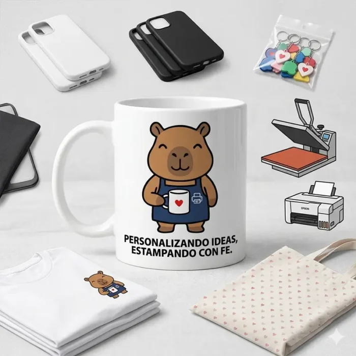 Personalizando Ideas, Estampando con Fe – Vector Cristiano Capibara Sublimador para Sublimar