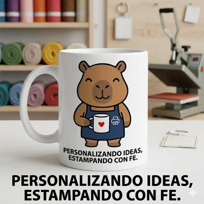 Personalizando Ideas, Estampando con Fe – Vector Cristiano Capibara Sublimador para Sublimar