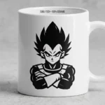 Vector Anime Vegeta Dragon Ball para Estampado y Corte