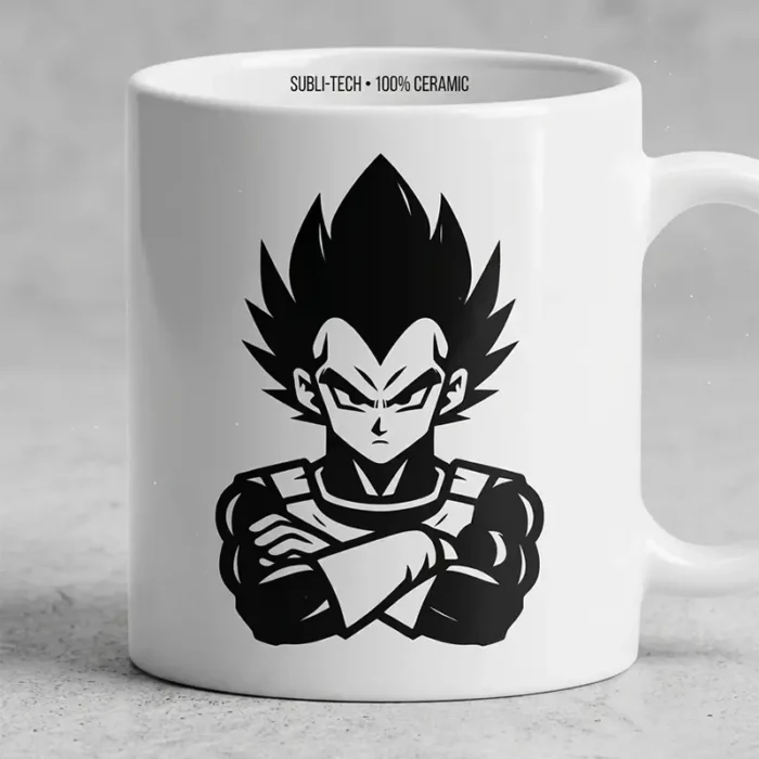 Vector Anime Vegeta Dragon Ball para Estampado y Corte