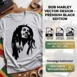 Vector Bob Marley Reggae Música para Estampado y Corte