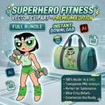 Vector Fitness Bellota Buttercup Dumbbells Chicas Superpoderosas Pack Digital