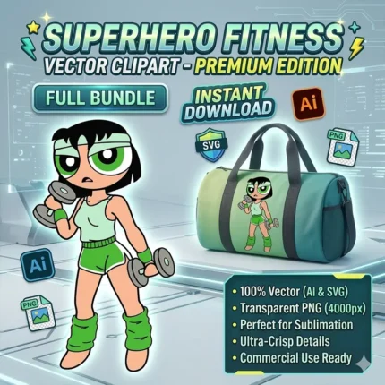 Vector Fitness Bellota Buttercup Dumbbells Chicas Superpoderosas Pack Digital